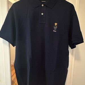Ralph Lauren Men's Dark Blue Polo Shirt